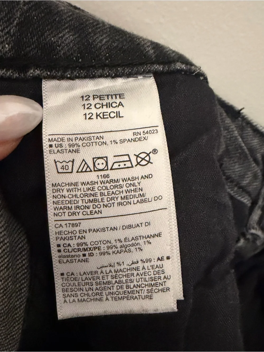 Old Navy High-Rise Curvy O.G. Straight Jeans Distressed Black - 12P